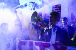 Manifestación en Londres contra el Proyecto de ley de nacionalidad y fronteras aprobada por el Parlamento británico en abril de 2022. © Alisdare Hickson